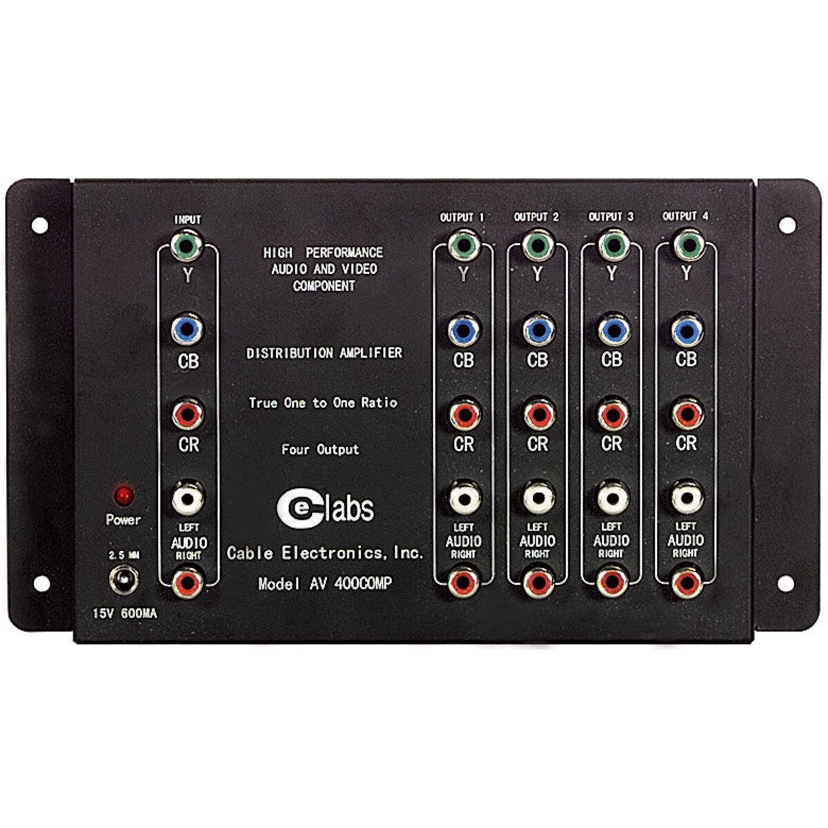CE Labs Component A/V Distribution Amp 4Out